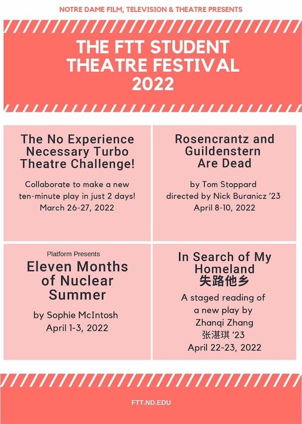 FTT Student Theatre Festival graphic