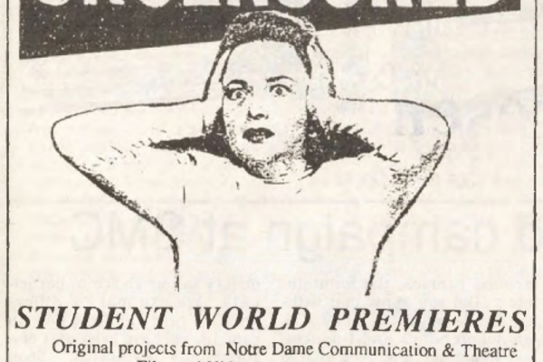 1990 Student Film Festival advertisment