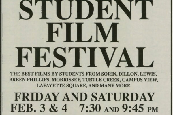 6th annual notre dame student film festival image