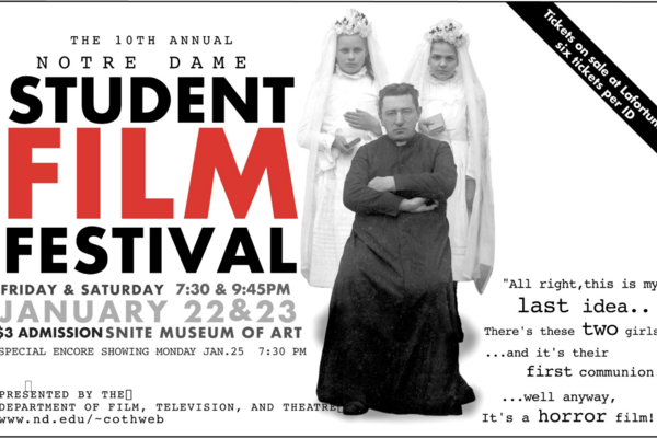 10th annual notre dame student film festival image