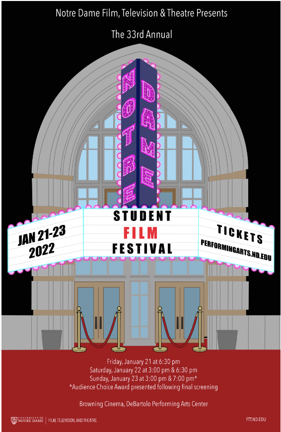 33rd annual notre dame student film festival image