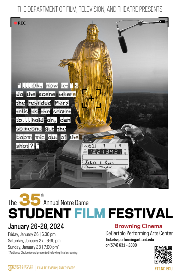 35th annual notre dame student film festival image